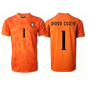 Billige Fotballdrakt Portugal Diogo Costa #1 Keeper Replika Bortedrakt VM 2026 Kortermet